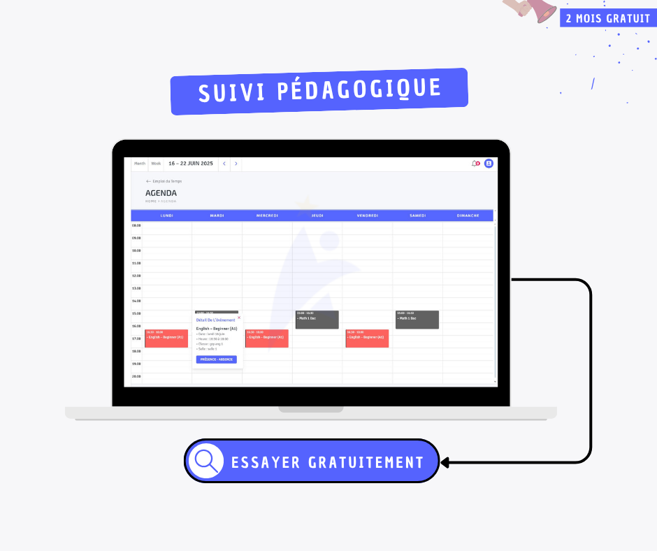 Suivi pédagogique - Class Manager