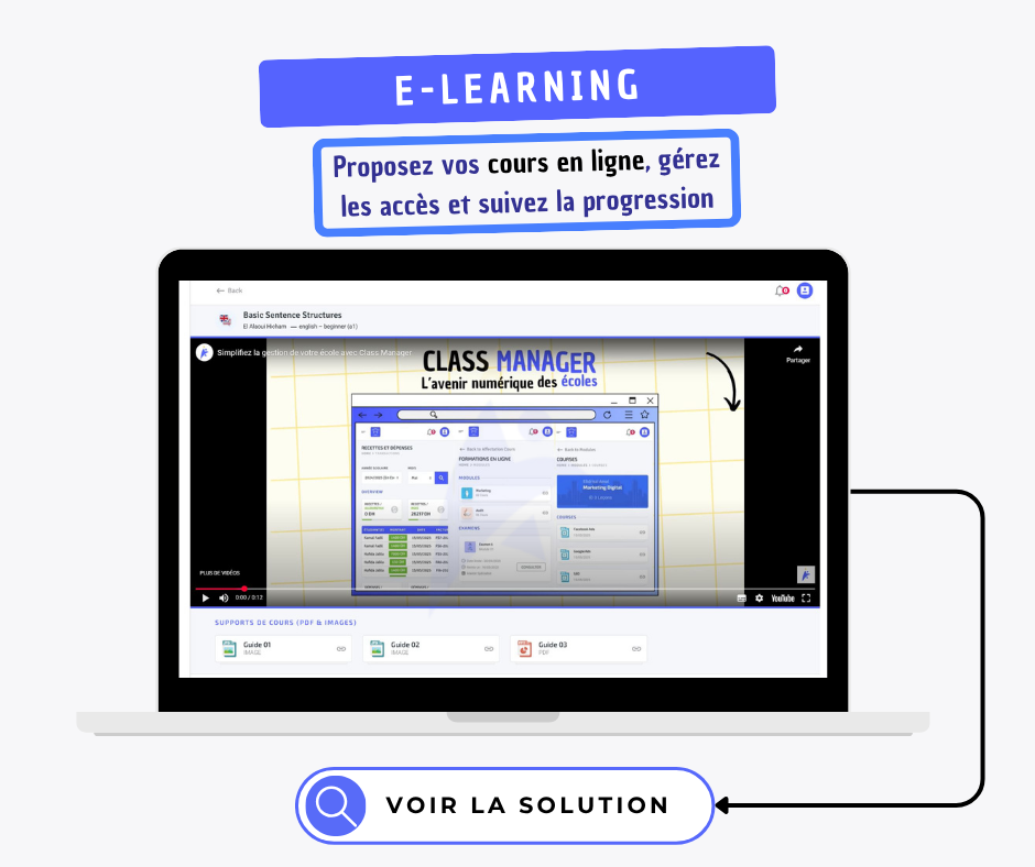 E-learning - Class Manager