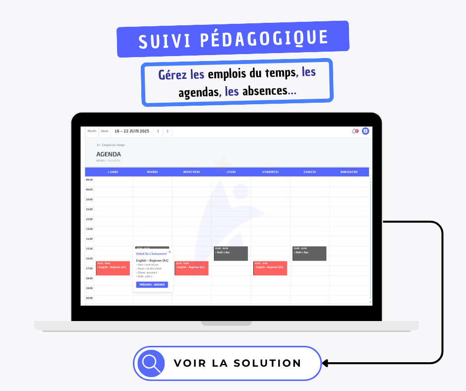 Suivi pédagogique - Class Manager